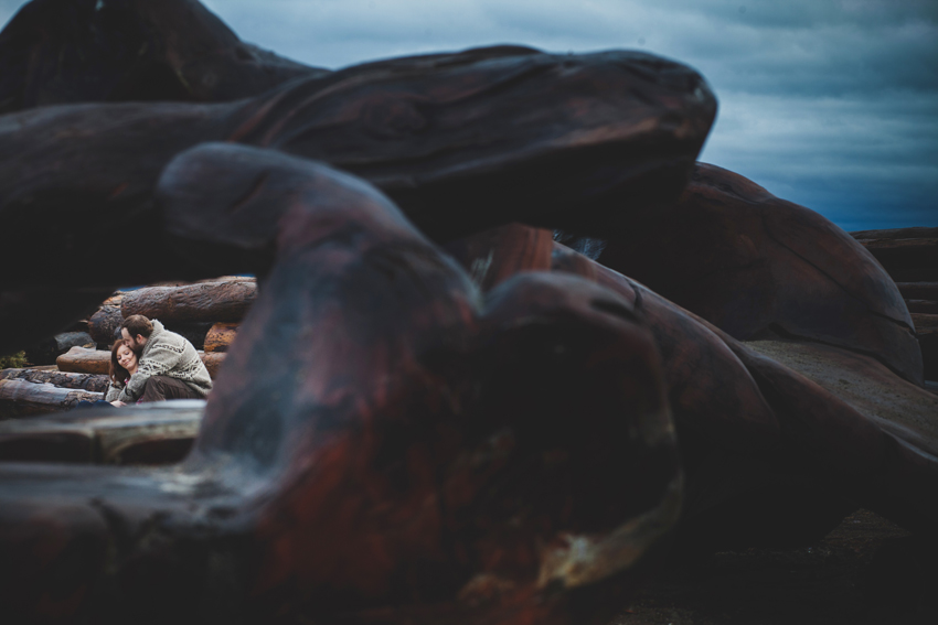 vancouver winter beach engagement session 17