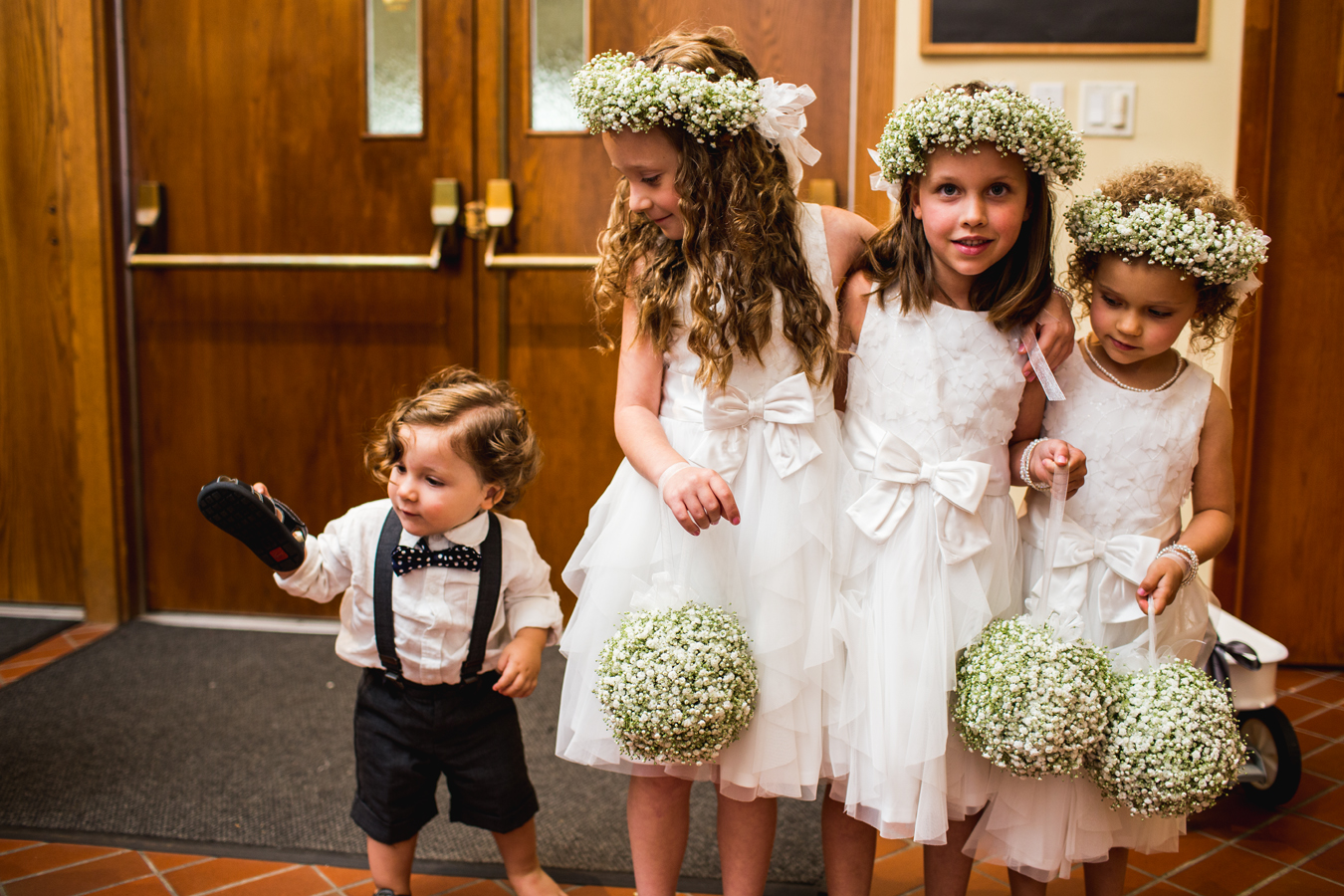 children at a wedding