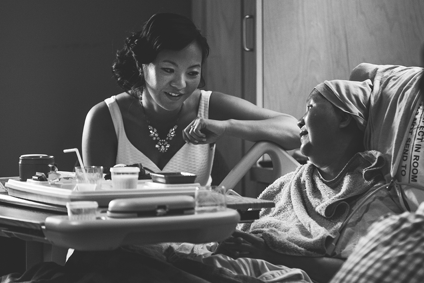 bride with her terminally ill mother on her wedding day