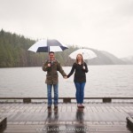 Rainy engagement session by Vancouver wedding photographers Love tree photography