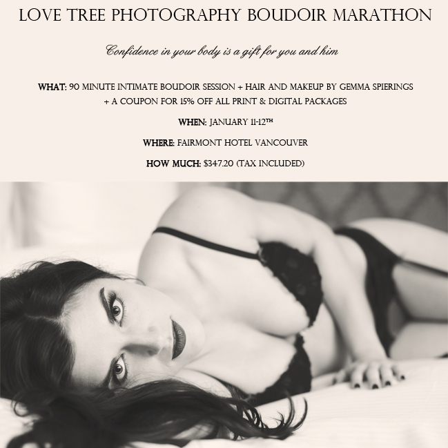 valentine's day boudoir marathon in Vancouver