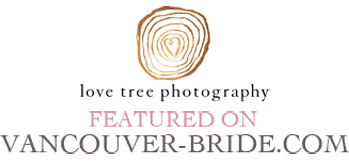 vancouver wedding photographers love tree photography are featured on Vancouver Bride