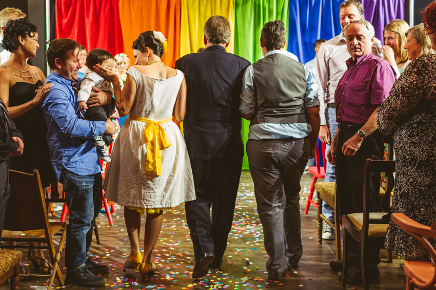 gay rainbow wedding