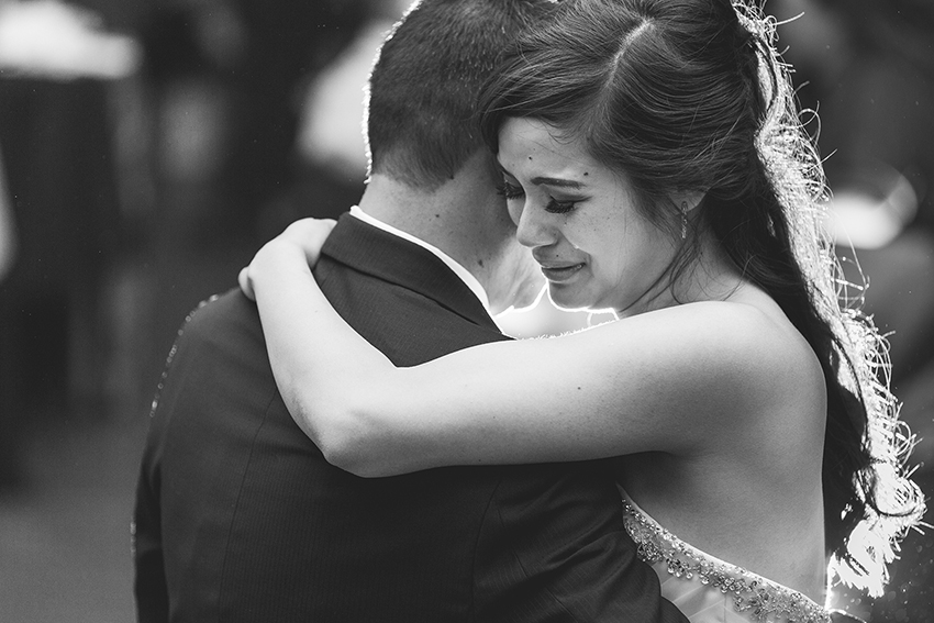 emotional wedding at the metro in new westminster