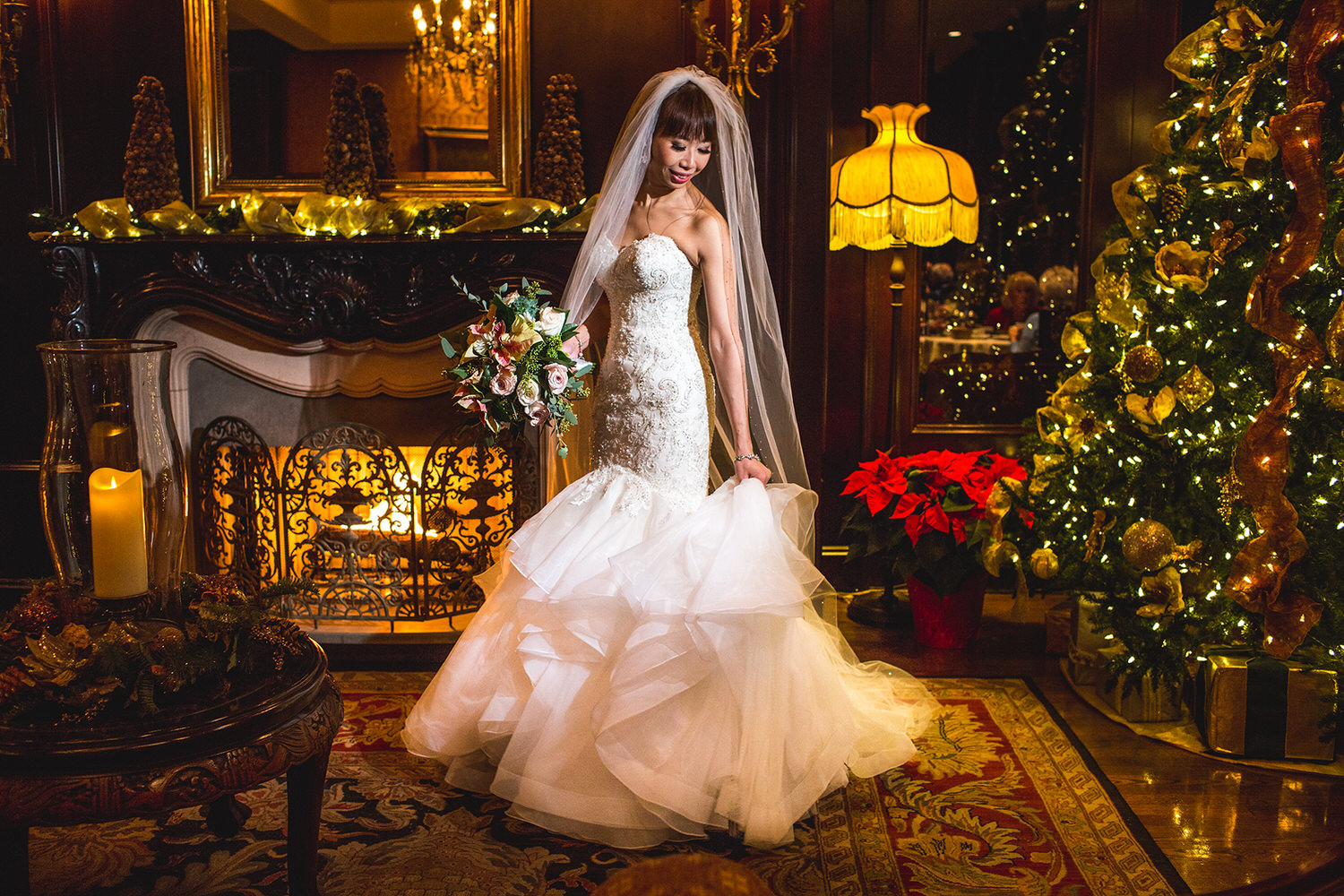 winter wedding at the luxurious Wedgewood Hotel