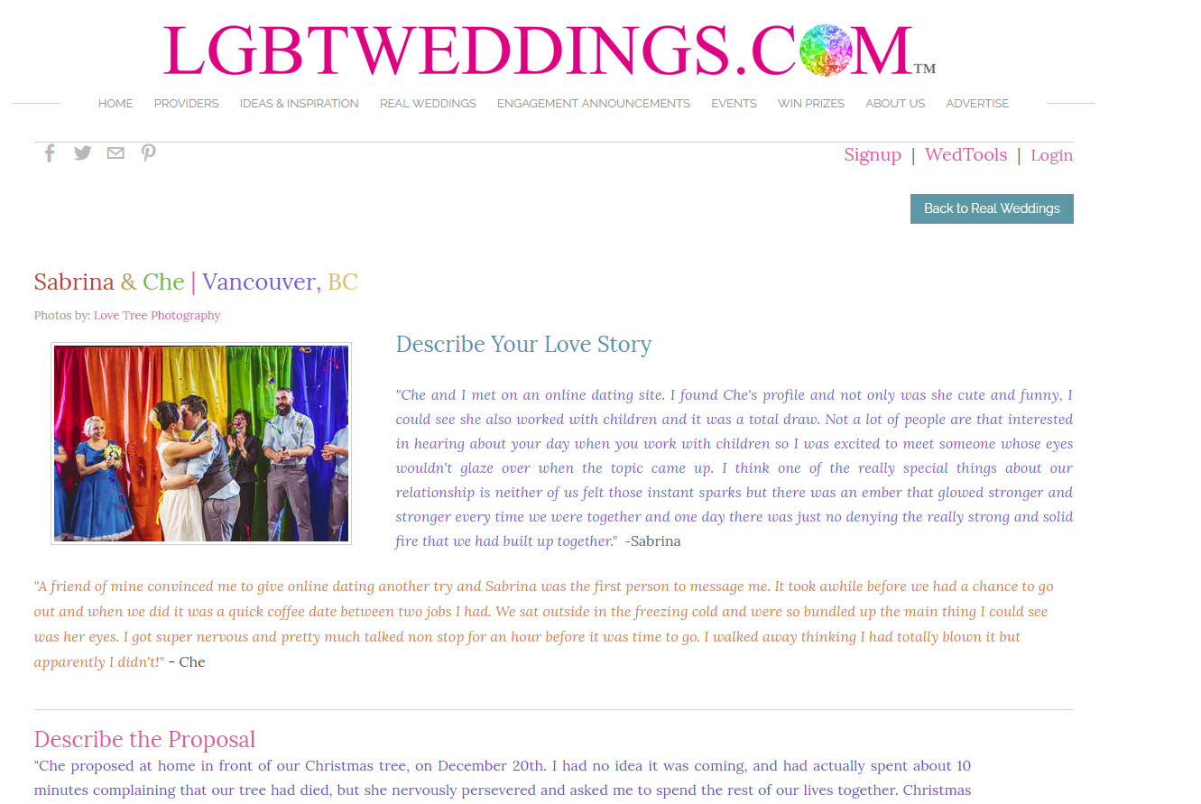LGBT Weddings Same Sex Wedding Blog