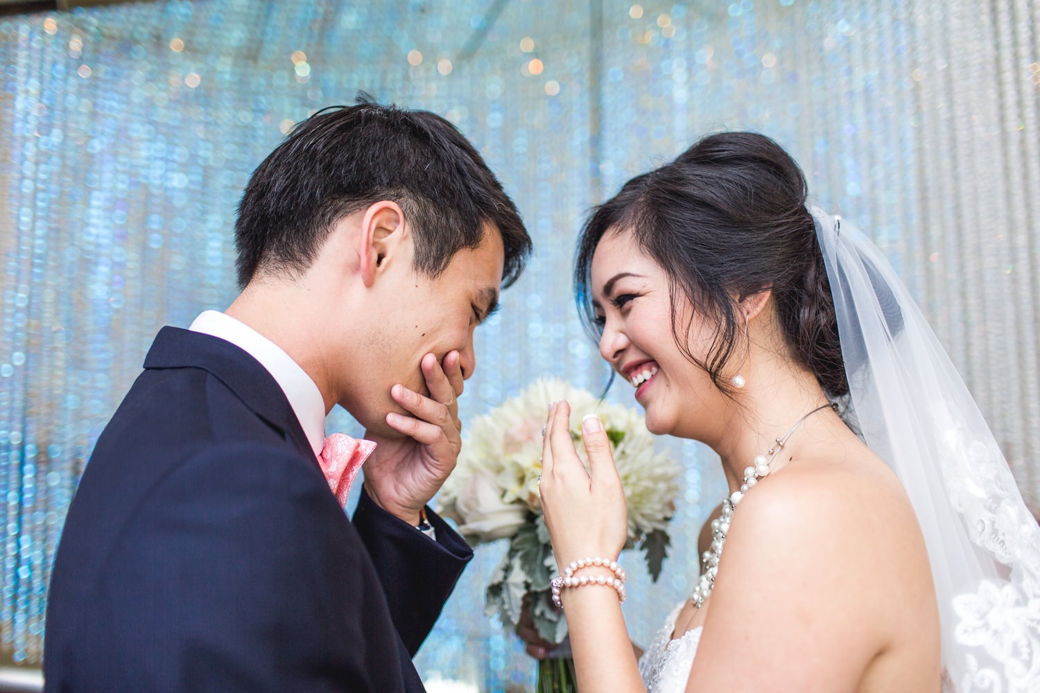 First looks can be emotional moments at weddings