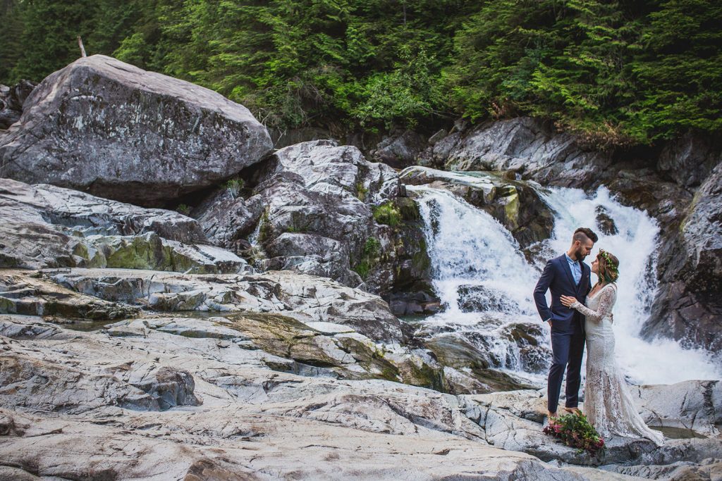 Widgeon Falls Waterfall Wedding Pictures